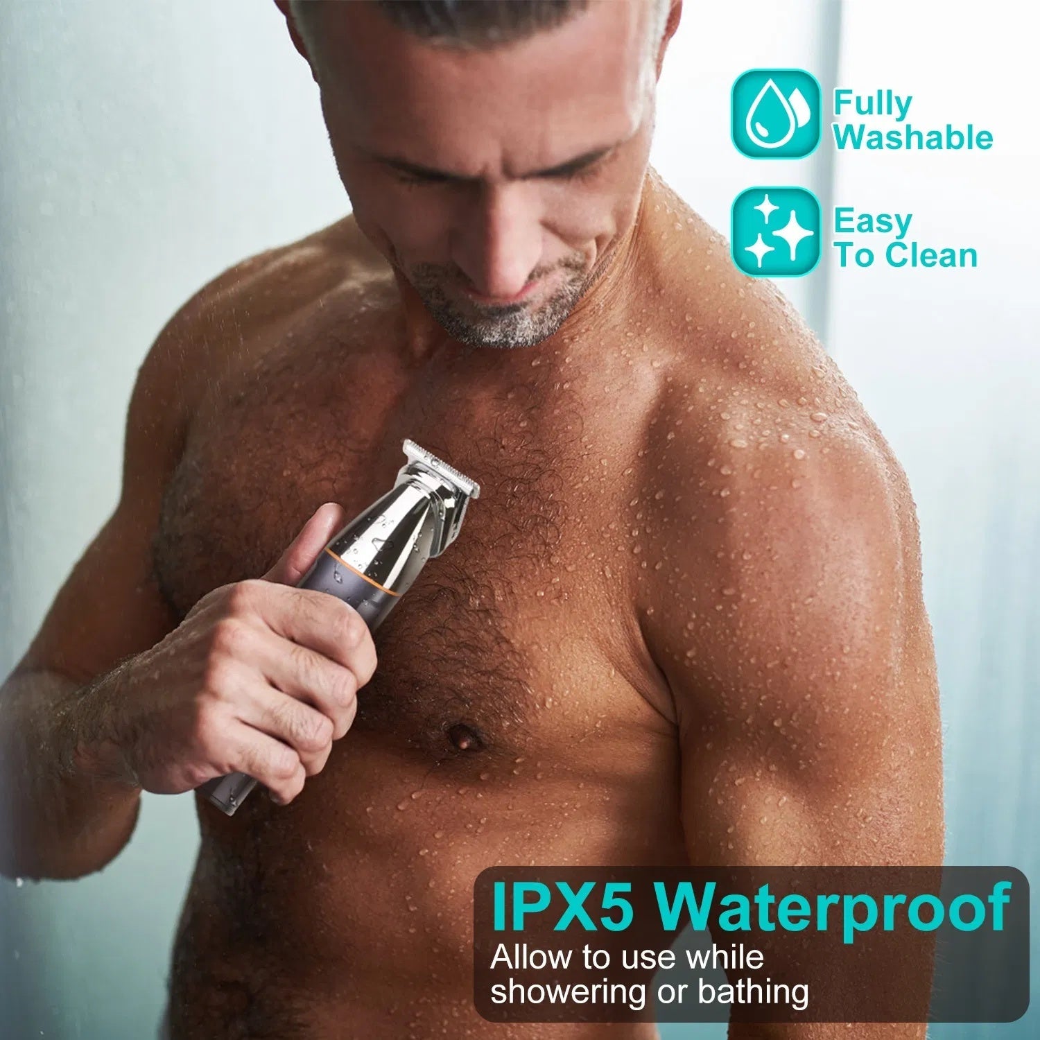 All In One Beard Trimmer For Men With 5 Trimmer Heads IPX5 Waterproof Electric Razor For Face Nose Body Beard Cordless Hair Shaver Clipper Grooming Kit For Men Husband Father CJ Dropshipping