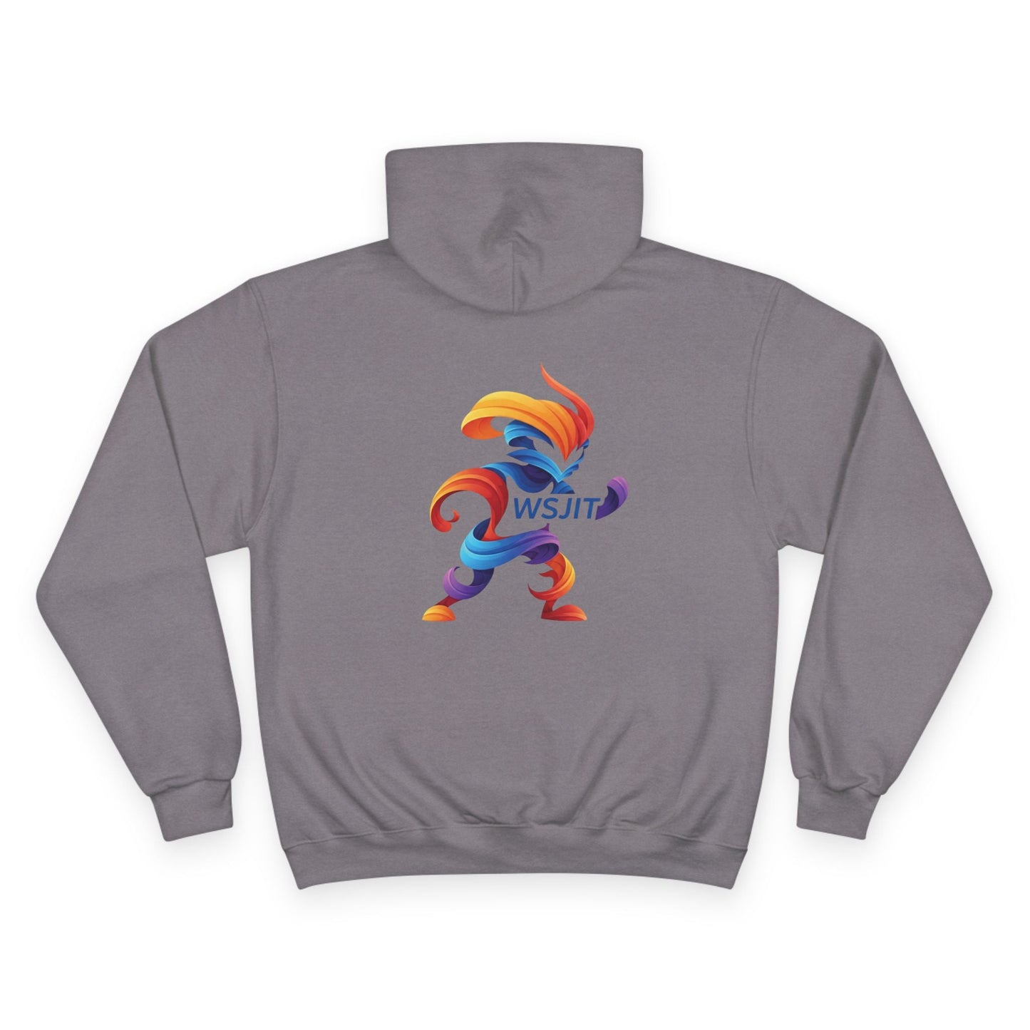 Vibrant Art Champion Hoodie, Colorful Pullover, Unisex Streetwear, Gift for Artists, Casual Sweatshirt, Graphic Clothing Printify