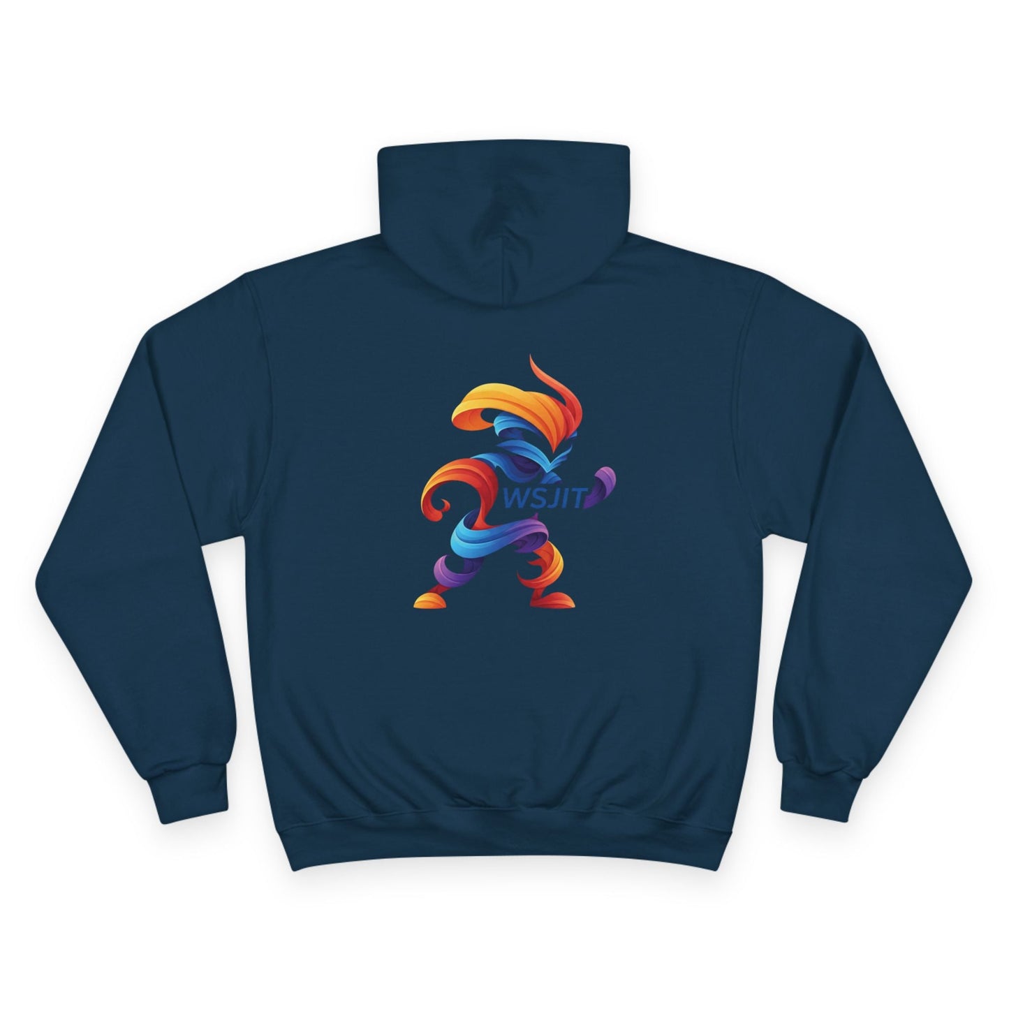 Vibrant Art Champion Hoodie, Colorful Pullover, Unisex Streetwear, Gift for Artists, Casual Sweatshirt, Graphic Clothing Printify