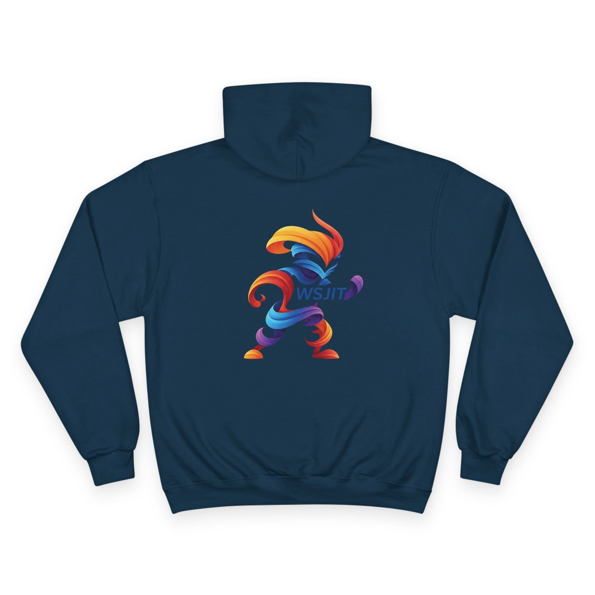 Vibrant Art Champion Hoodie, Colorful Pullover, Unisex Streetwear, Gift for Artists, Casual Sweatshirt, Graphic Clothing Printify
