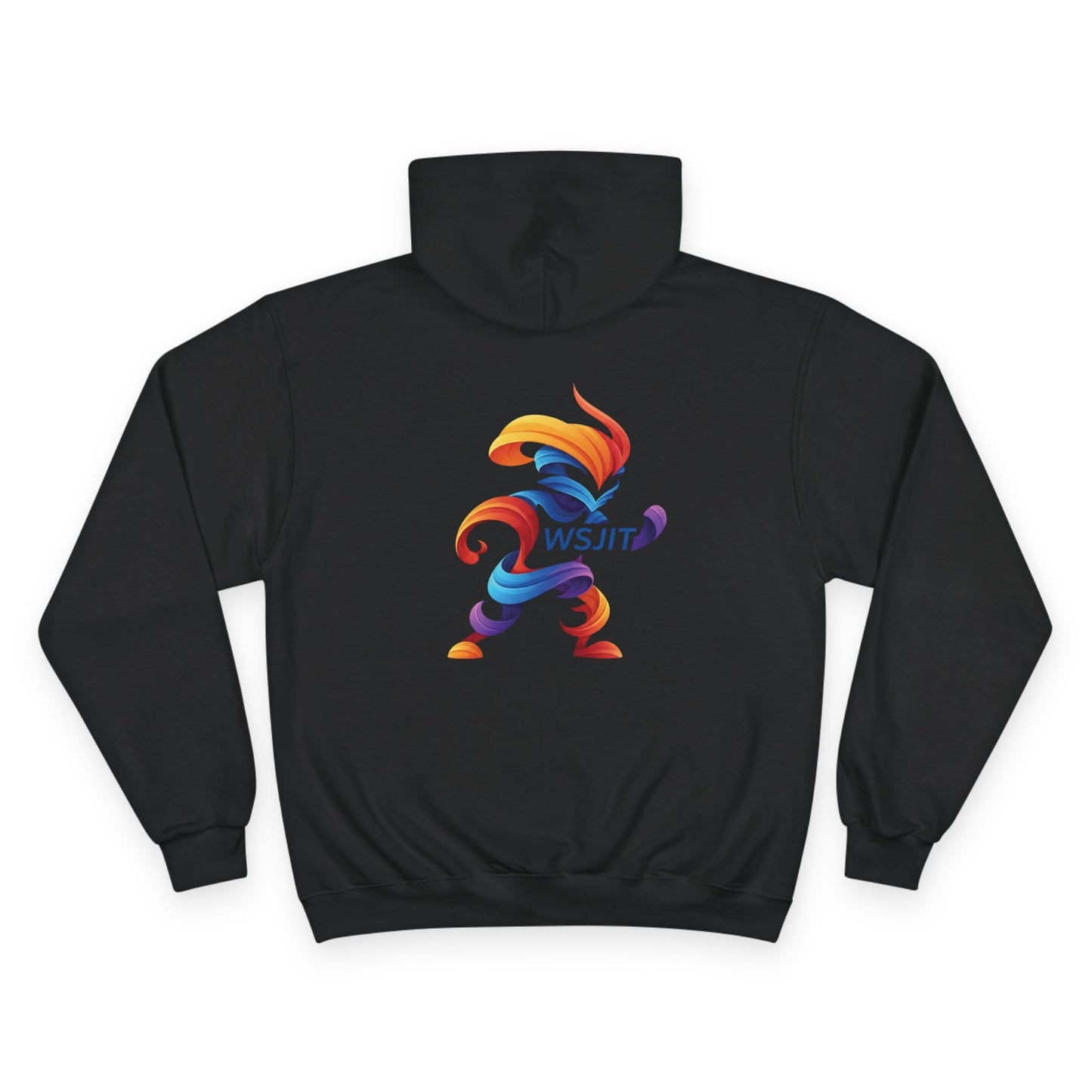 Vibrant Art Champion Hoodie, Colorful Pullover, Unisex Streetwear, Gift for Artists, Casual Sweatshirt, Graphic Clothing Printify