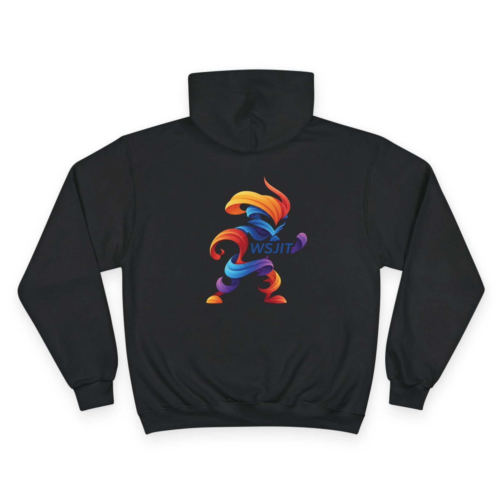 Vibrant Art Champion Hoodie, Colorful Pullover, Unisex Streetwear, Gift for Artists, Casual Sweatshirt, Graphic Clothing Printify