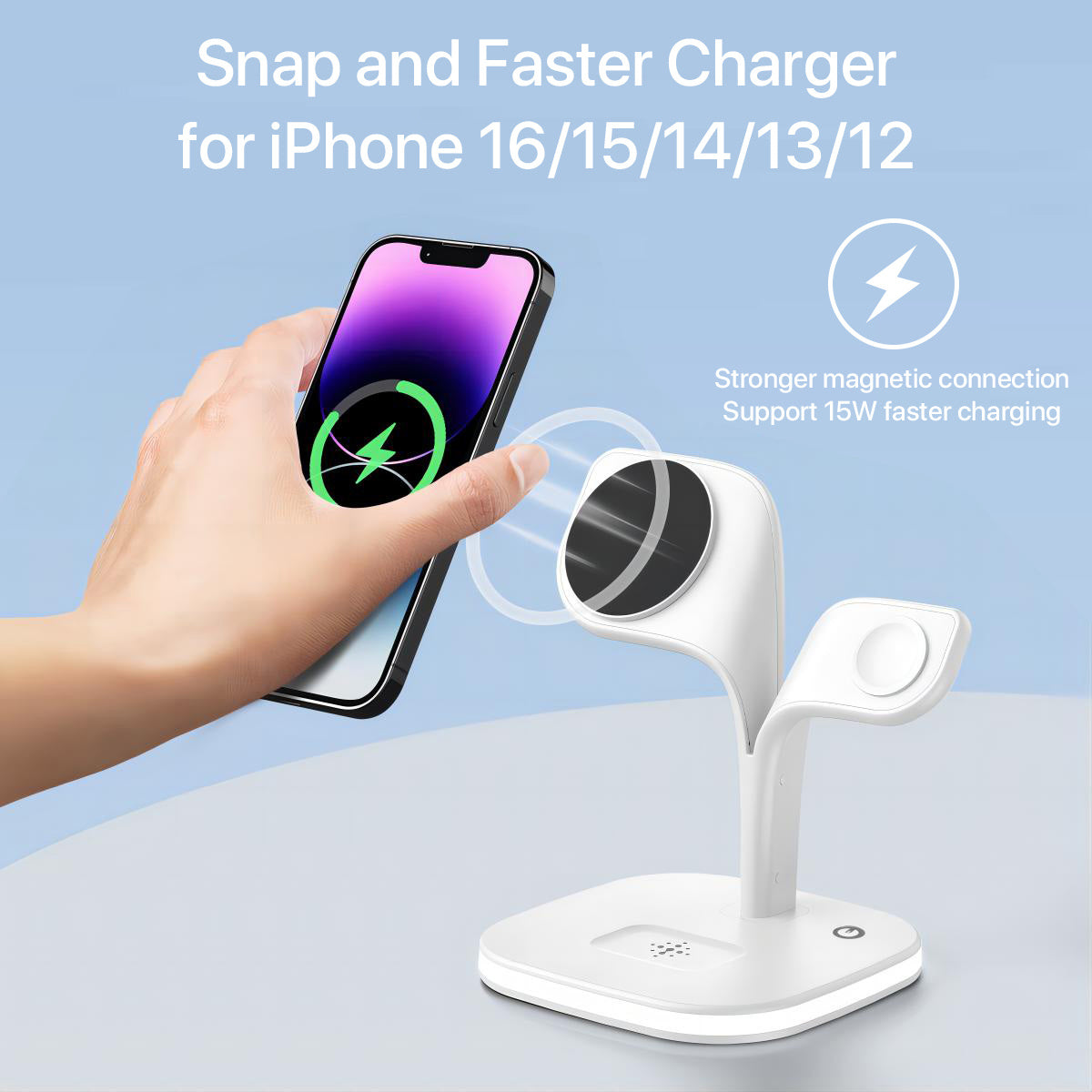 5-in-1 Magnetic Real Wireless Desktop Fast Charging Station For Multiple Devices CJ Dropshipping