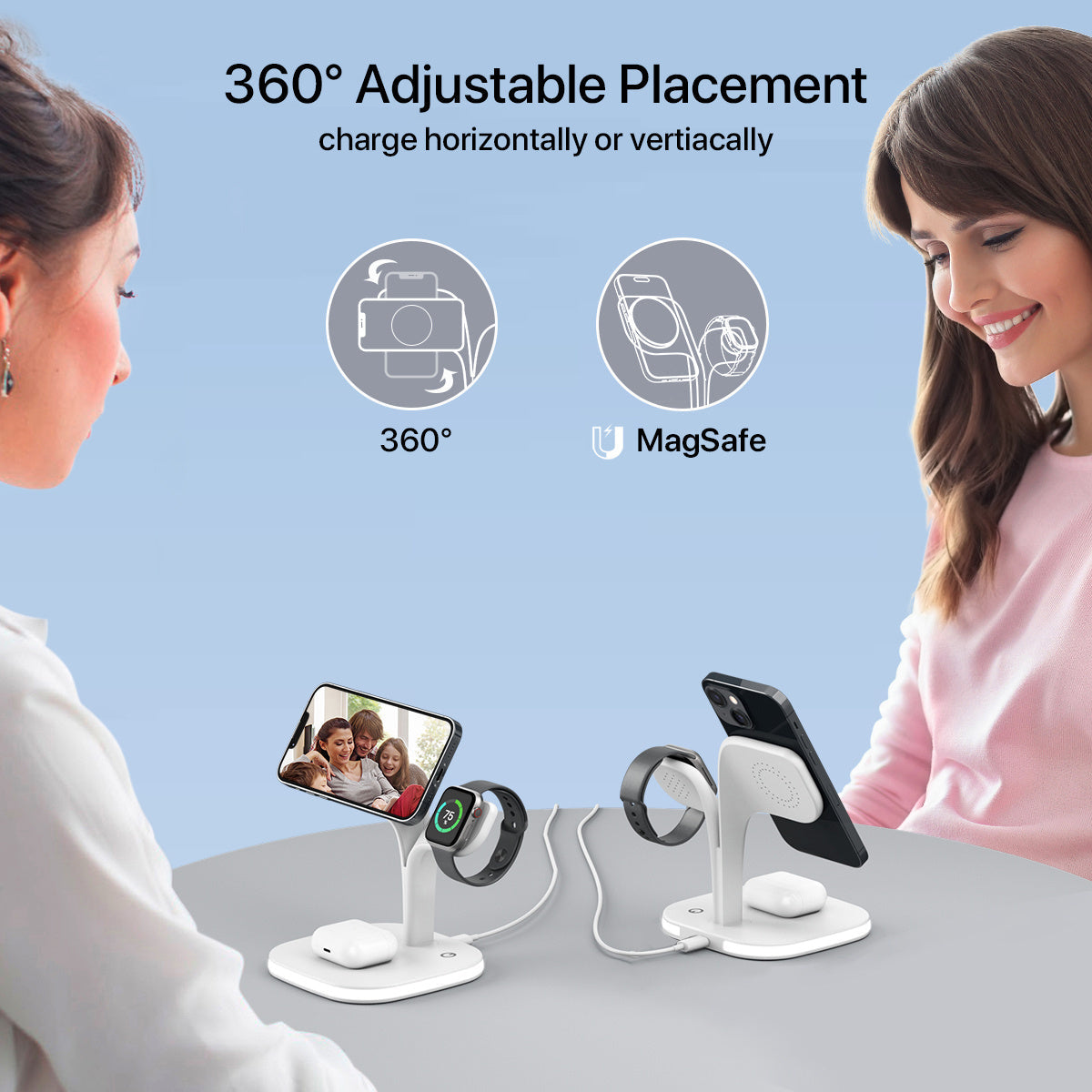 5-in-1 Magnetic Real Wireless Desktop Fast Charging Station For Multiple Devices CJ Dropshipping