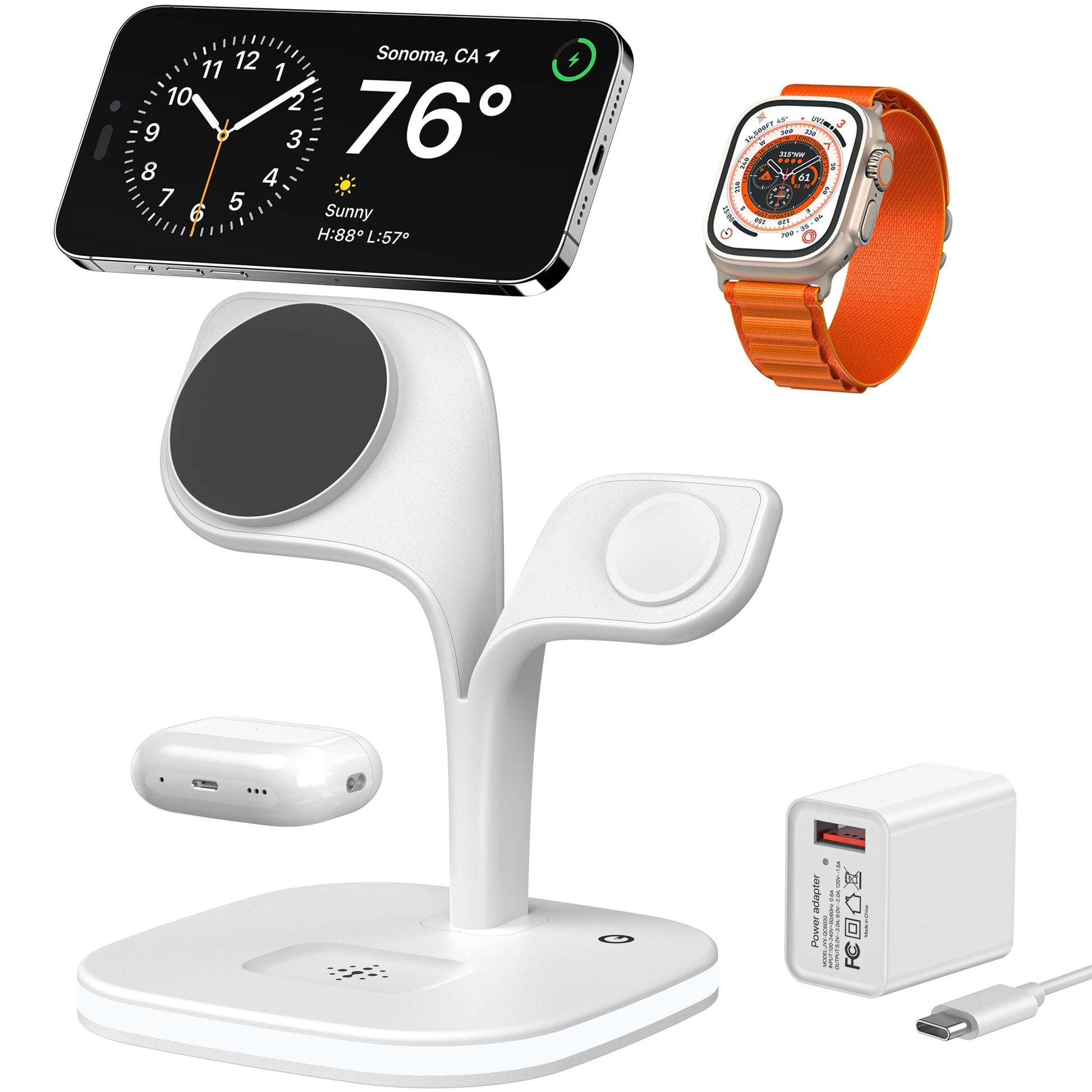 5-in-1 Magnetic Real Wireless Desktop Fast Charging Station For Multiple Devices CJ Dropshipping