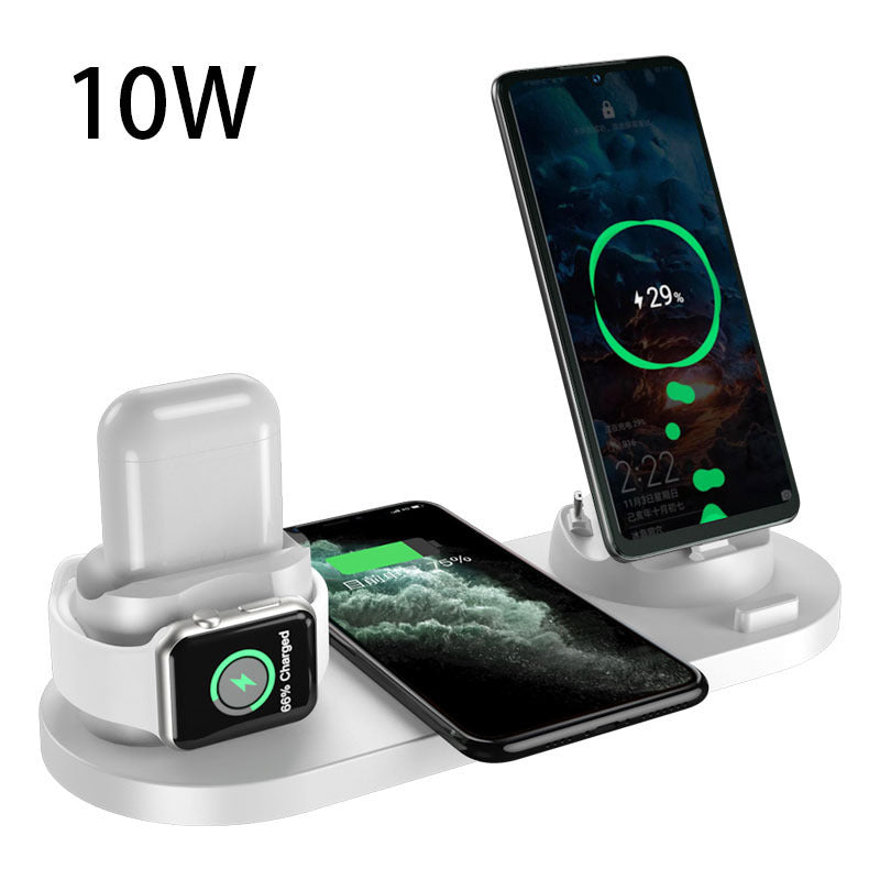 Wireless Charger For IPhone Fast Charger For Phone Fast Charging Pad For Phone Watch 6 In 1 Charging Dock Station WSJIT