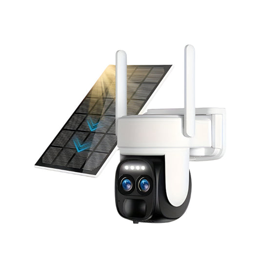 Solar Wireless Security Camera Outdoor 360° HD Zoom-0