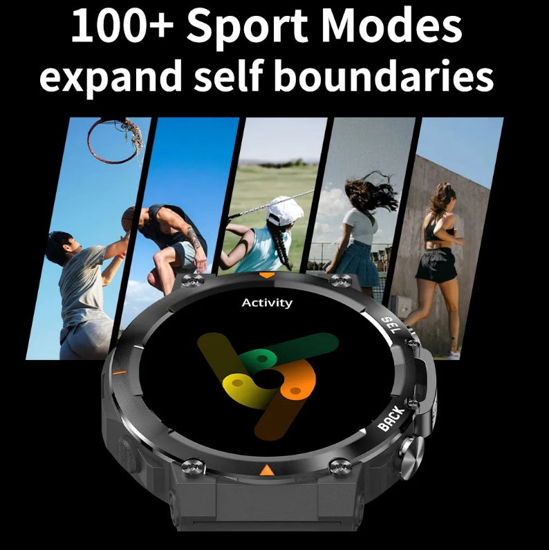 MAX18 Men Smartwatch AMOLED1.43inch Big Screen BT Calls Gesture Control AI Voice Sports Smart Watch Men CJ Dropshipping