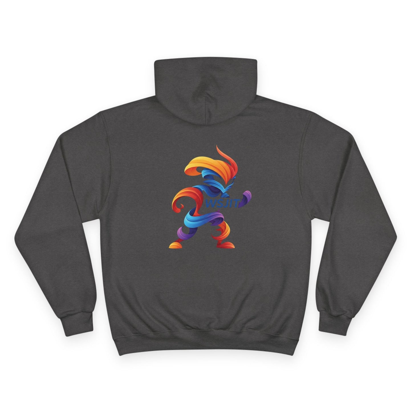 Vibrant Art Champion Hoodie, Colorful Pullover, Unisex Streetwear, Gift for Artists, Casual Sweatshirt, Graphic Clothing Printify