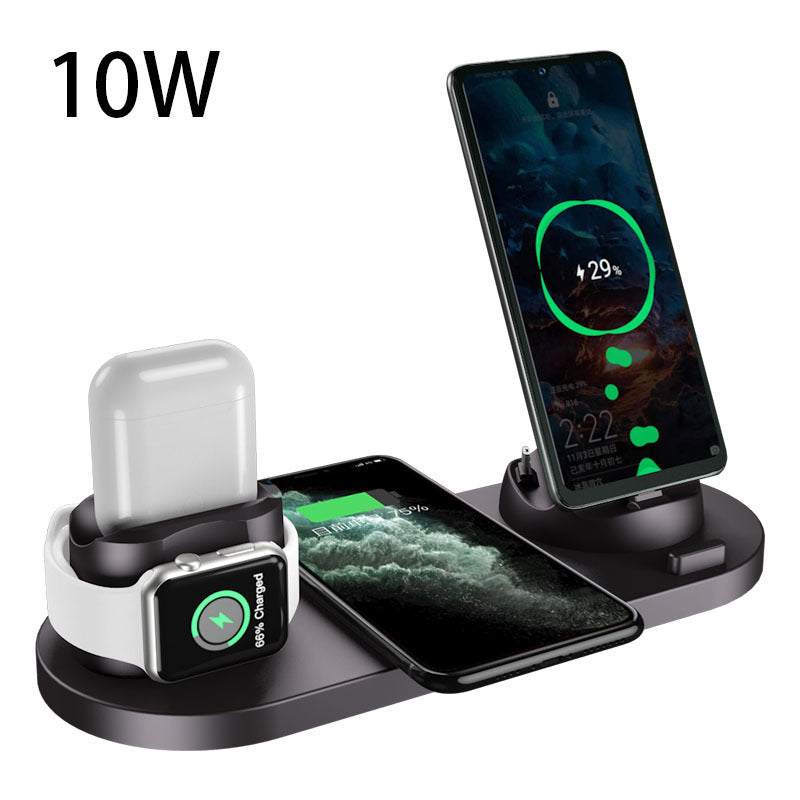 Wireless Charger For IPhone Fast Charger For Phone Fast Charging Pad For Phone Watch 6 In 1 Charging Dock Station WSJIT