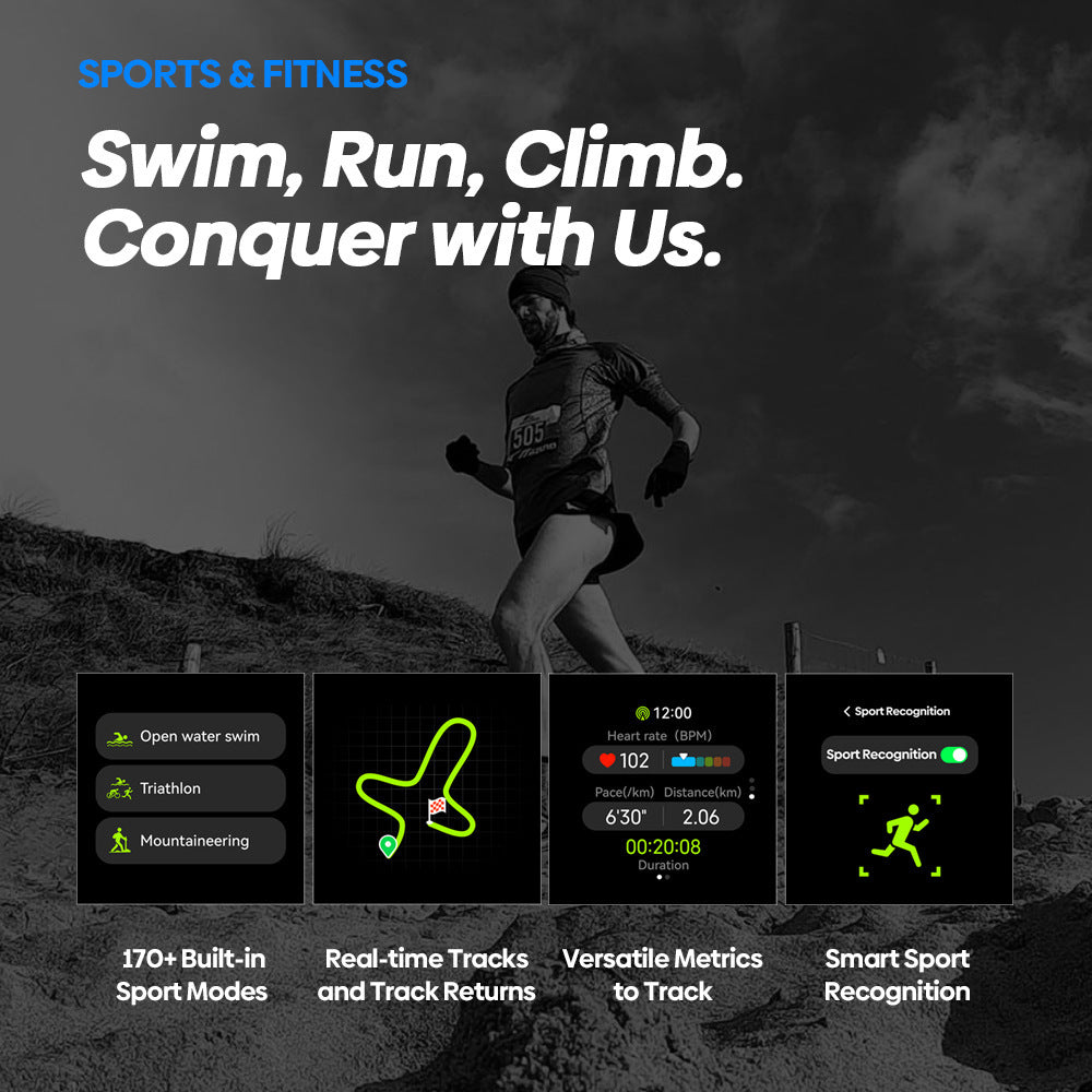 GPS Smart Watch Pressure Altimeter Bluetooth Calling CJ Dropshipping