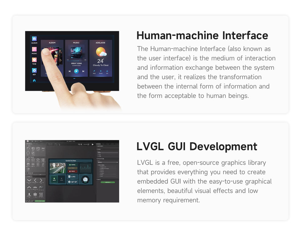 ESP32-S3 4.3-Inch Capacitive Touch Screen Development Board Dual-Core Processor 240MHz Support WiFi Bluetooth On-Board Antenna WSJIT