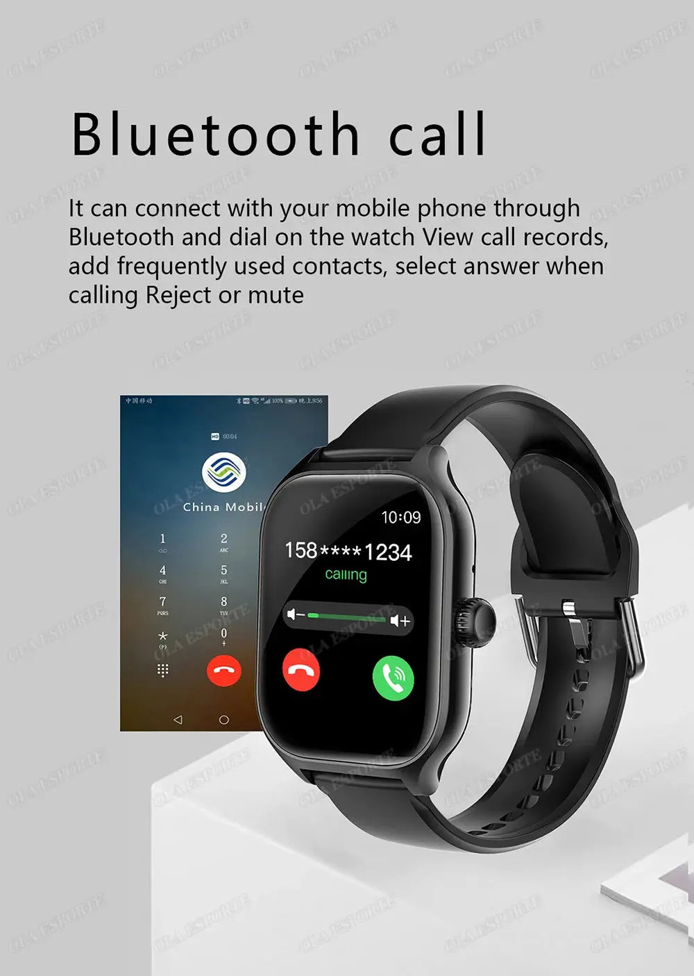 New Smart Watch 2.01 Inch HD Display Answer Make Call Message Preview Sport Modes DIY Dial Weather Forecast For Men Women WSJIT