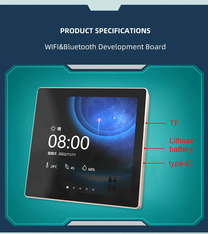 ESP32-S3 Development Board WiFi BT 4 Inch IPS Touch Screen for Arduino LVGL IOT ESP32 86 Box Central Centrol WSJIT