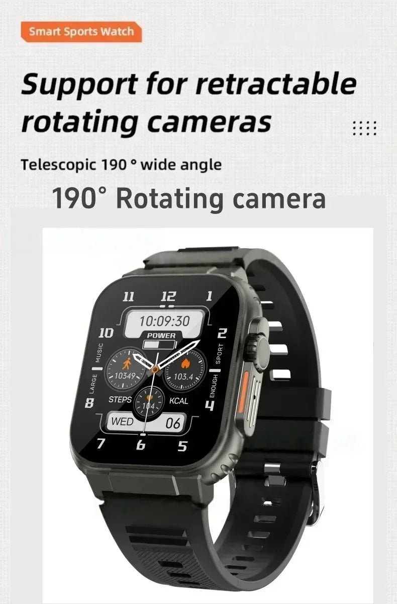 Original 4G Smartwatch CDS9 S9 S10 Ultra Rotary Camera GPS WIFI Heart Rate Tracker 256GB Storage Download Apps Sport Smart Watch WSJIT
