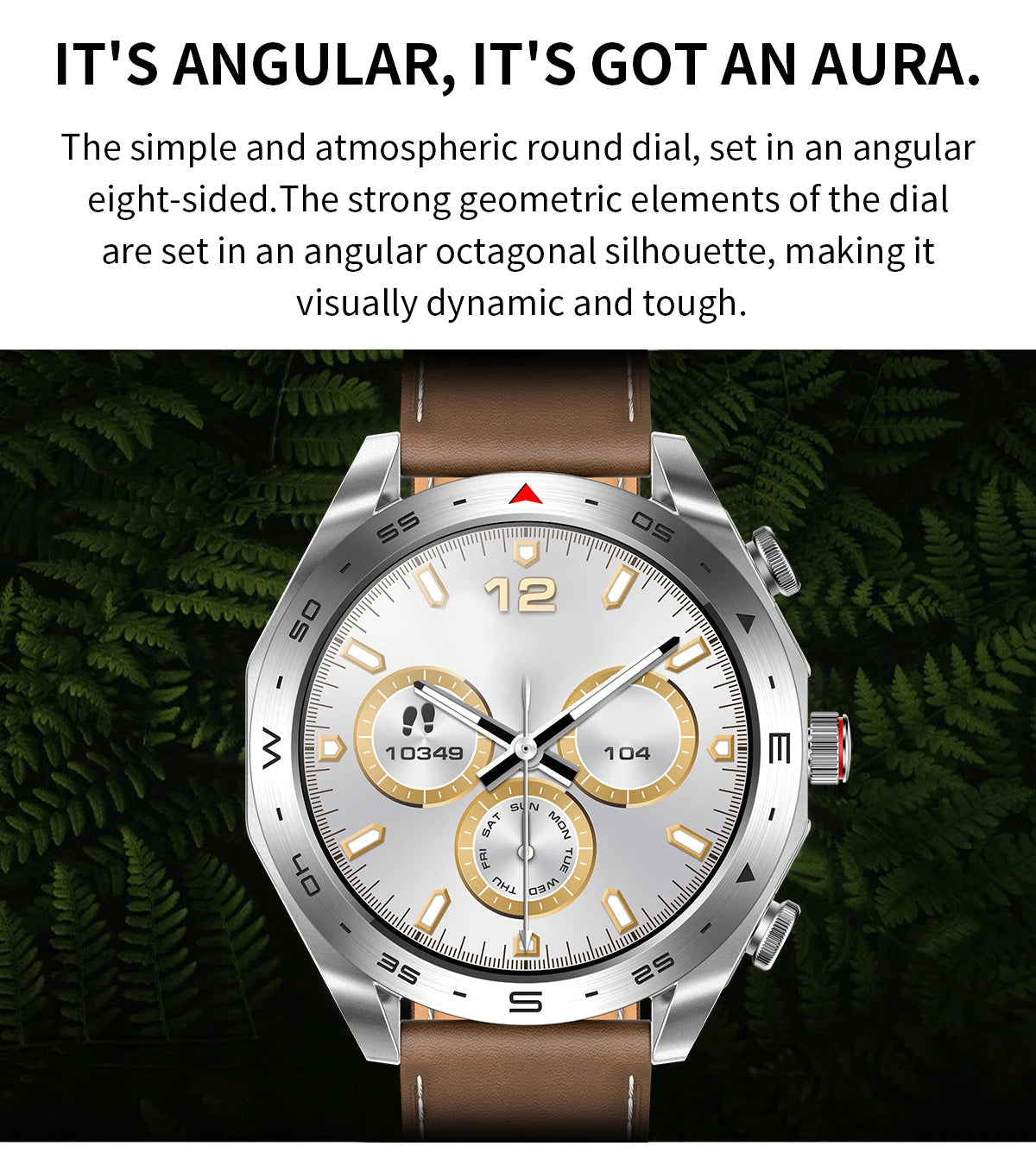 Men's super smart watch with 400mAh large battery and stainless steel body sturdy and durable with Bluetooth calling function WSJIT