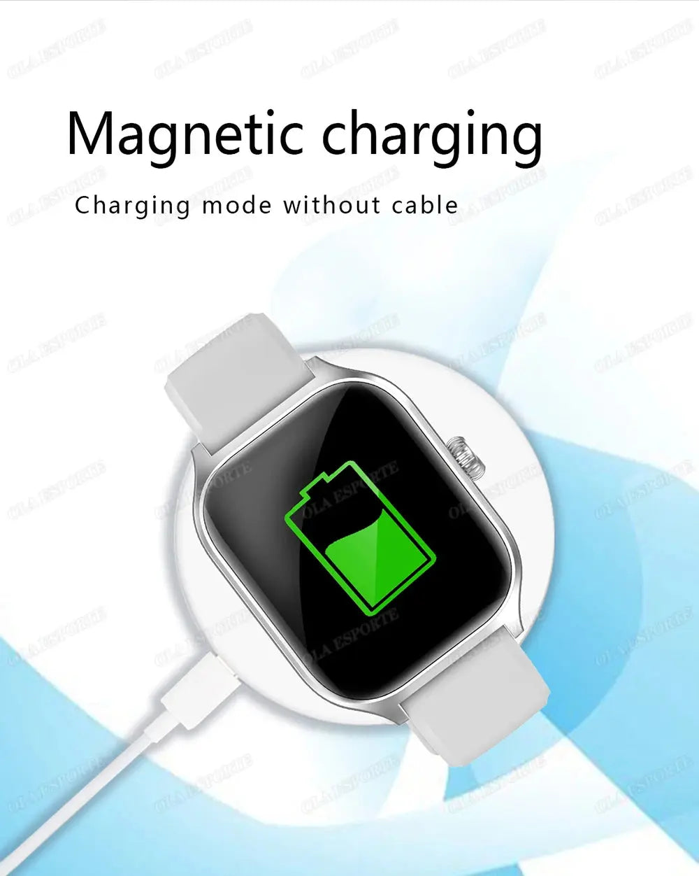 New Smart Watch 2.01 Inch HD Display Answer Make Call Message Preview Sport Modes DIY Dial Weather Forecast For Men Women WSJIT