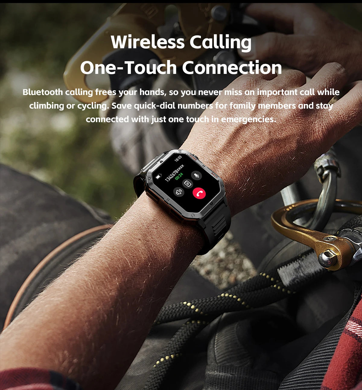 2025 New Smart Watch Men 1000mAh Ultra Large Battery 3ATM Professional Waterproof 2.01" HD Display Outdoor Sports Smartwatch Men WSJIT