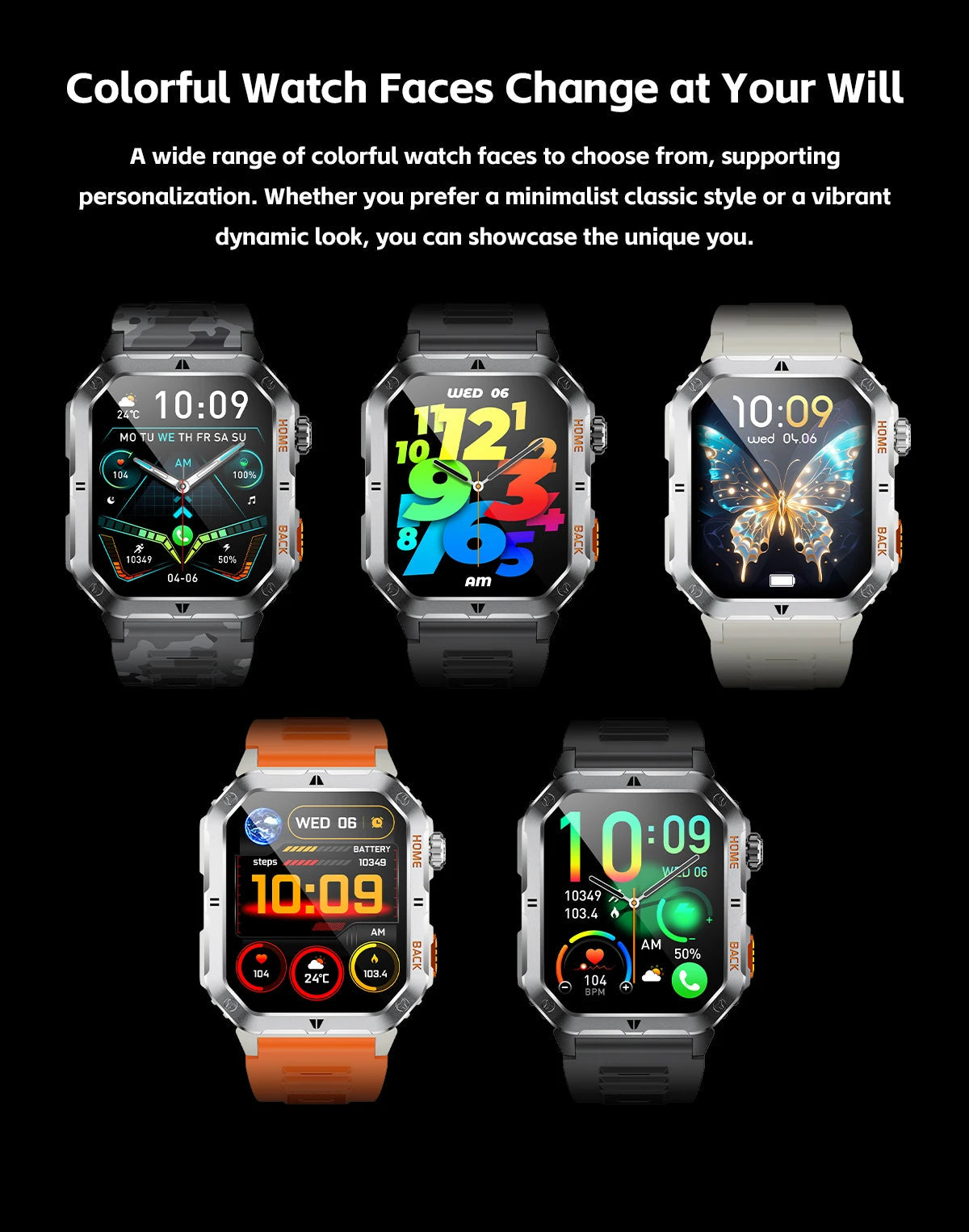 2025 New Smart Watch Men 1000mAh Ultra Large Battery 3ATM Professional Waterproof 2.01" HD Display Outdoor Sports Smartwatch Men WSJIT