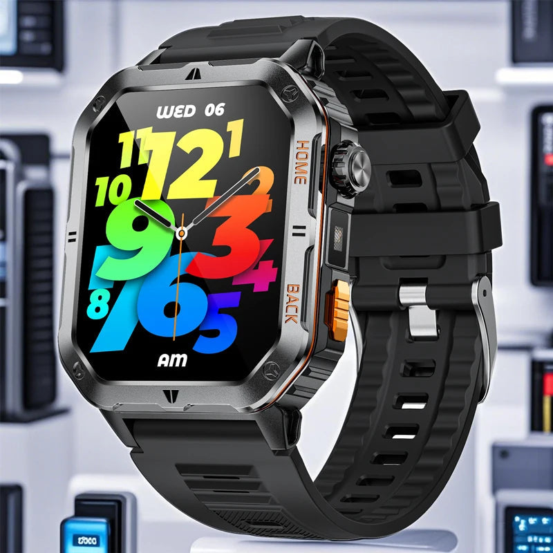 2025 New Smart Watch Men 1000mAh Ultra Large Battery 3ATM Professional Waterproof 2.01" HD Display Outdoor Sports Smartwatch Men WSJIT