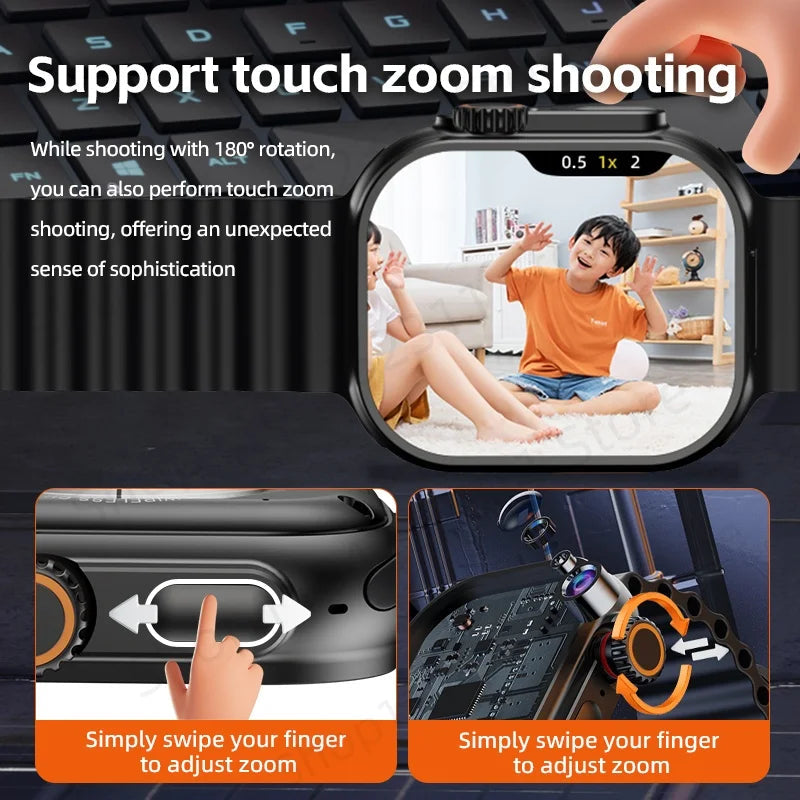 ZestBolt CD12 Smartwatch Android 12.0 5G LTE Sim Card Rotary Camera 2.26-inch Amoled 490*580 HD Screen 2080Mah Smart Watch WSJIT