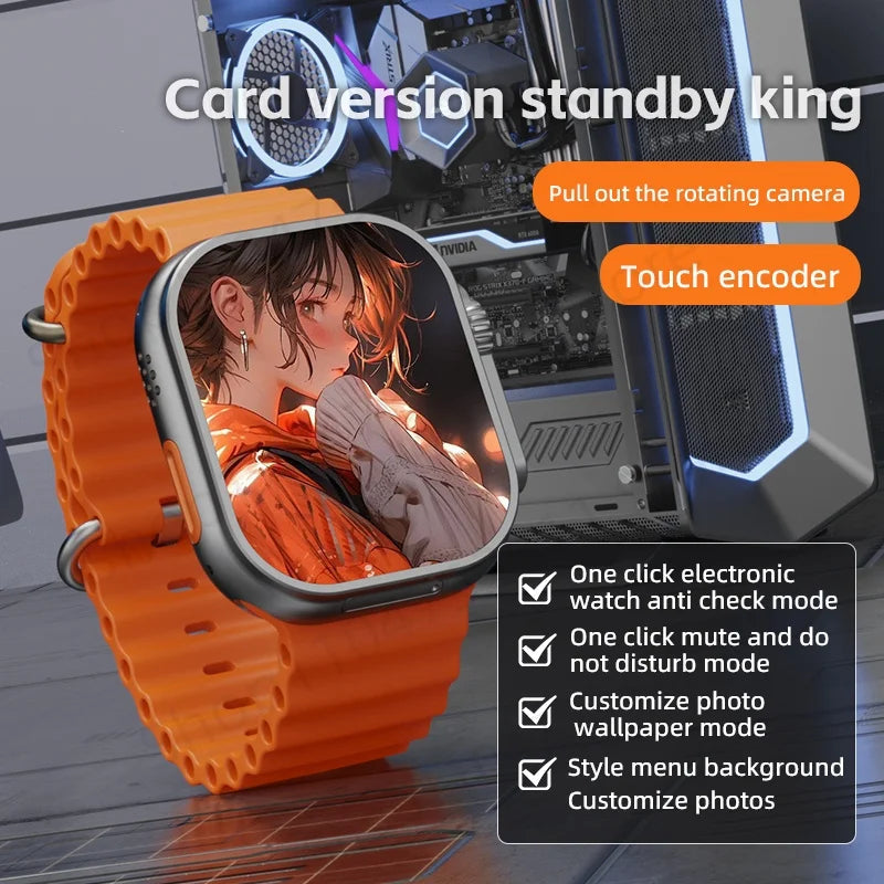 ZestBolt CD12 Smartwatch Android 12.0 5G LTE Sim Card Rotary Camera 2.26-inch Amoled 490*580 HD Screen 2080Mah Smart Watch WSJIT