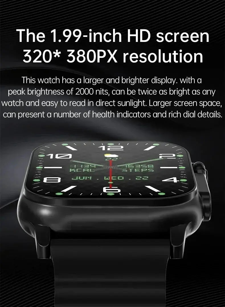 Smart Watch 2025 T900 Ultra 2 49mm Men Women Bluetooth Call Sport Wireless Charging Waterproof Smartwatch Man For Android IOS WSJIT