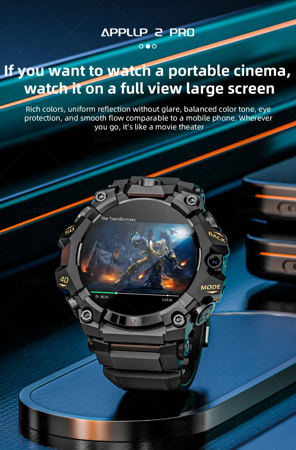 2025 New LOKMAT Sport 4G Android Smartwatches, SIM Card 4GB+64GB HD Dual Camera Video Call GPS NFC Wifi Fitness Phone Watch WSJIT