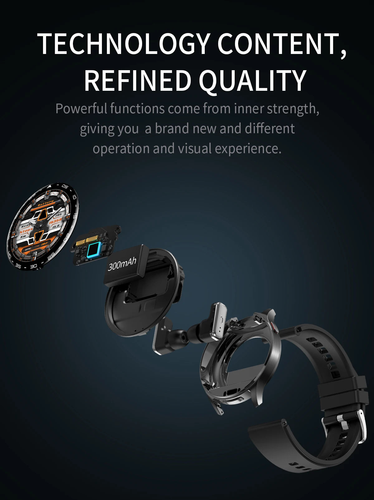 2025 New Smart Watch TWS 2-in-1 Bluetooth Earphones 1.39 inch Full Touch Screen HIFI 9D Sound Quality Sports Health Monitoring WSJIT