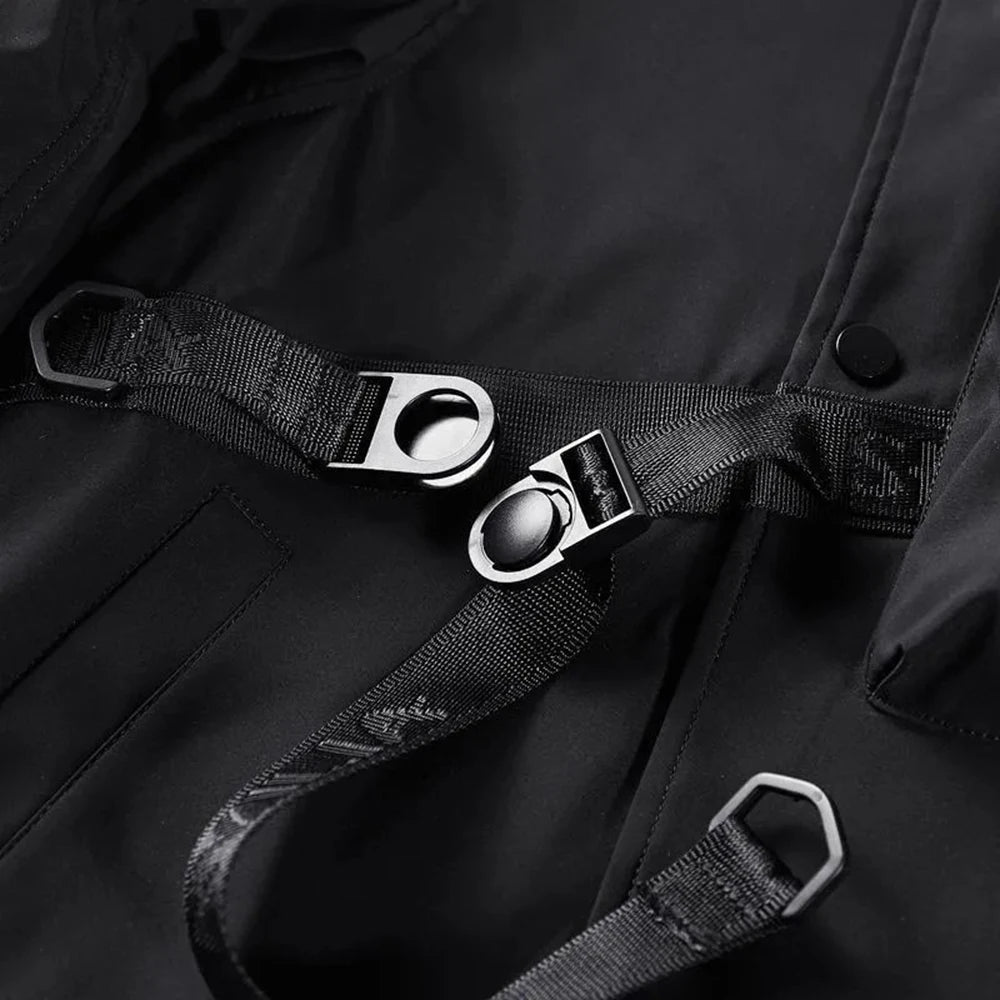 Mens Spring Fall American Street Workwear Jackets 2024 New Zipper Pocket Solid Color Skull Death Embroidery Fashion Trend Jacket WSJIT