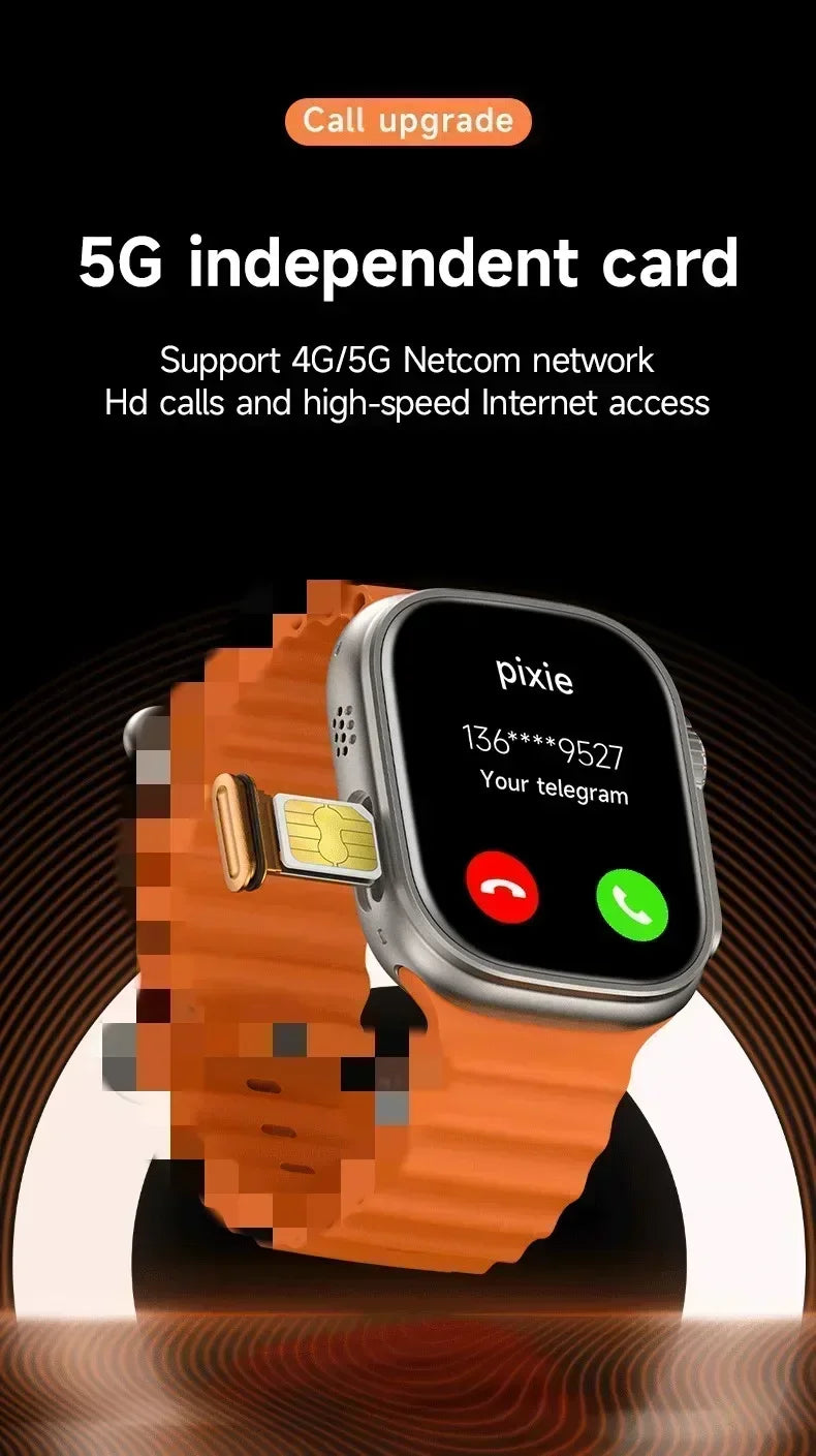 2025 New 4G All Network M53 Smart Watch Android Operating S10 System GPS Map Google Play Passometer Sleep Tracker SIM Card WSJIT