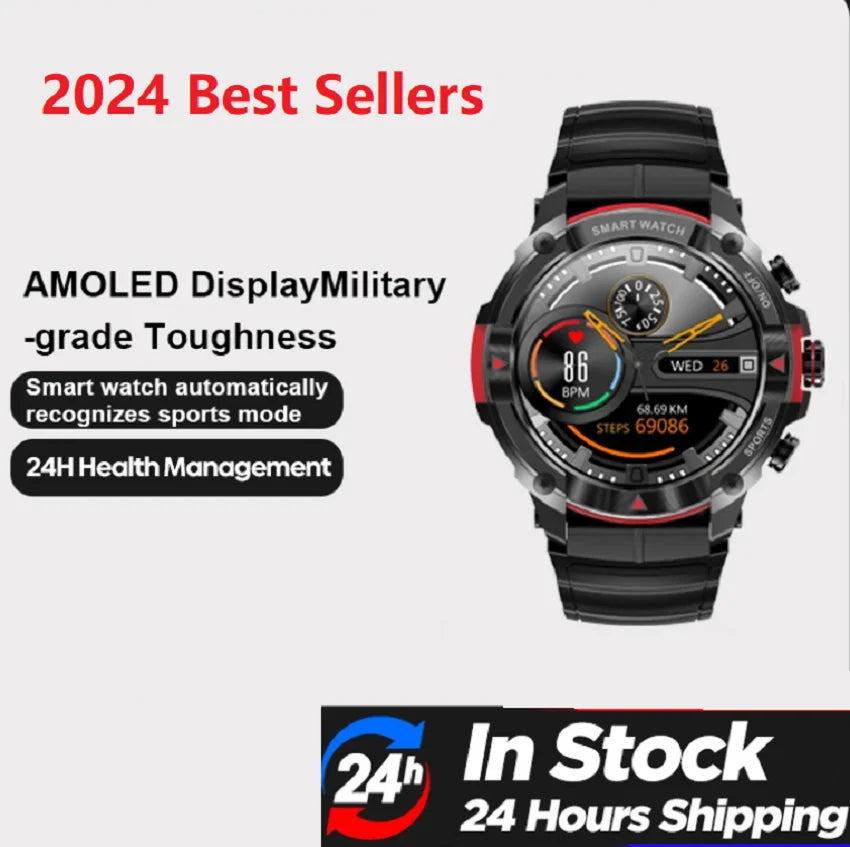 Smart watch 1.43 AMOLED Display 420mAH bluetooth call Military Toughness Waterproof Sport Smartwatch VS Moss Stratos 2 WSJIT