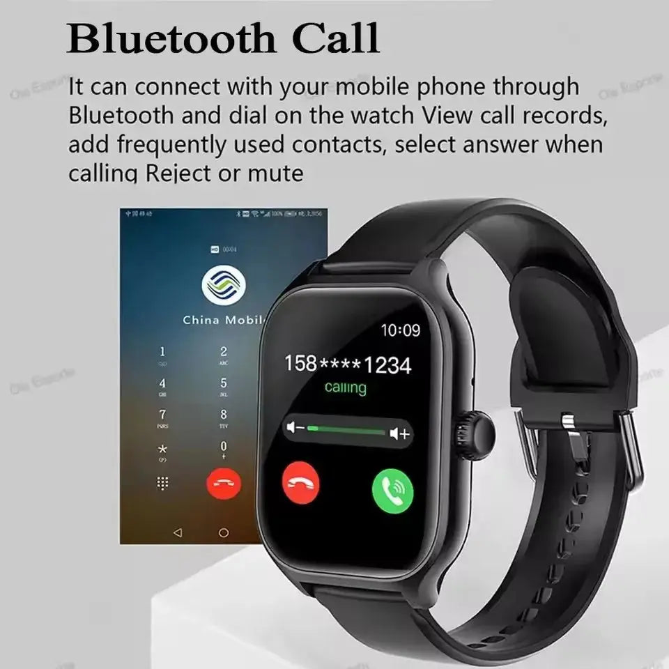 New Smart Watch 2.01 Inch HD Display Answer Make Call Message Preview Sport Modes DIY Dial Weather Forecast For Men Women WSJIT