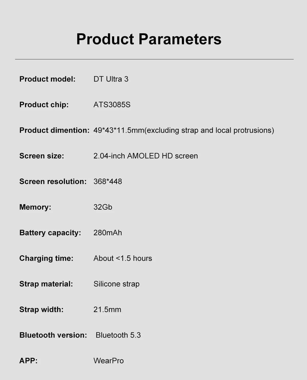 IOS DT Watch Ultra 3 32G RAM Watch GPS Map Video Call NFC Compass AI Dial Sport Fitness tracker Smart bracelet Official Original WSJIT