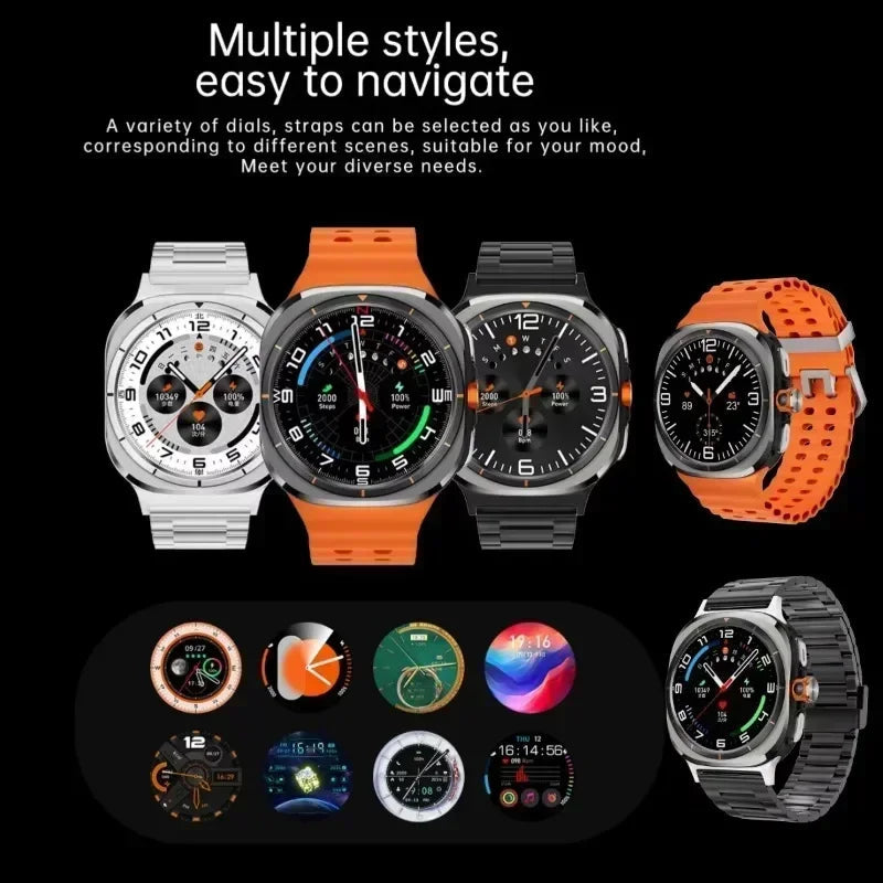 2025 New Smart Watch Android OS Smartwatch 5G Sim Card GPS WIFI Rotary Camera Global Calling 256GB Storage Amoled Screen WSJIT
