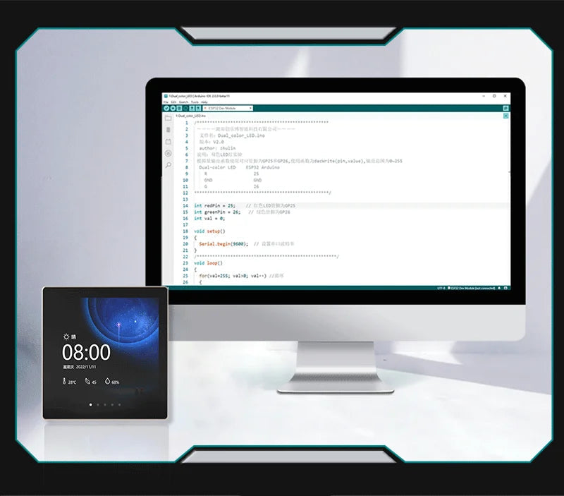 ESP32-S3 Development Board WiFi BT 4 Inch IPS Touch Screen for Arduino LVGL IOT ESP32 86 Box Central Centrol WSJIT
