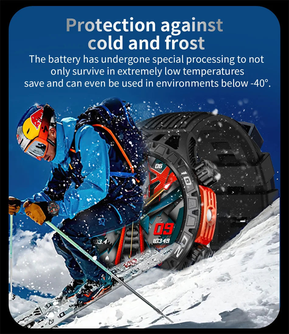 Smart Watch Men With LED Lighting Compass Sports Fitness Tracker Watch IP68 Waterproof Bluetooth Talk SmartWatch For Android IOS WSJIT