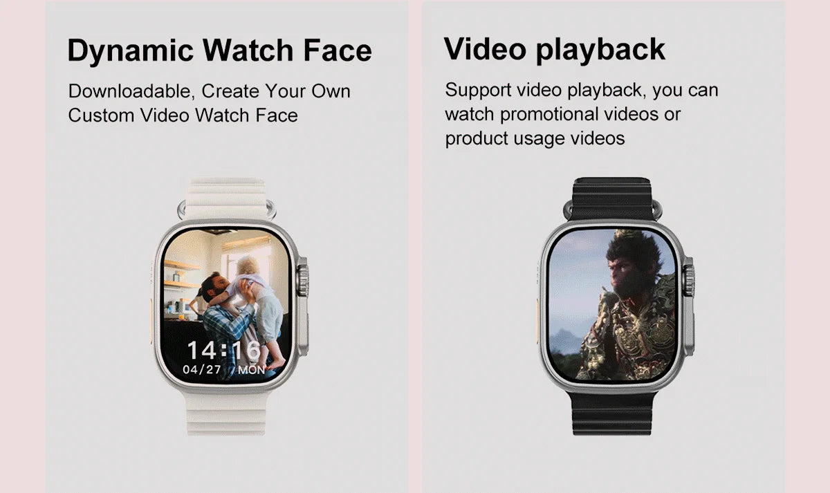 IOS DT Watch Ultra 3 32G RAM Watch GPS Map Video Call NFC Compass AI Dial Sport Fitness tracker Smart bracelet Official Original WSJIT