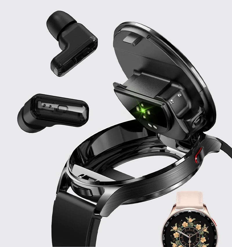 2025 New Smart Watch TWS 2-in-1 Bluetooth Earphones 1.39 inch Full Touch Screen HIFI 9D Sound Quality Sports Health Monitoring WSJIT