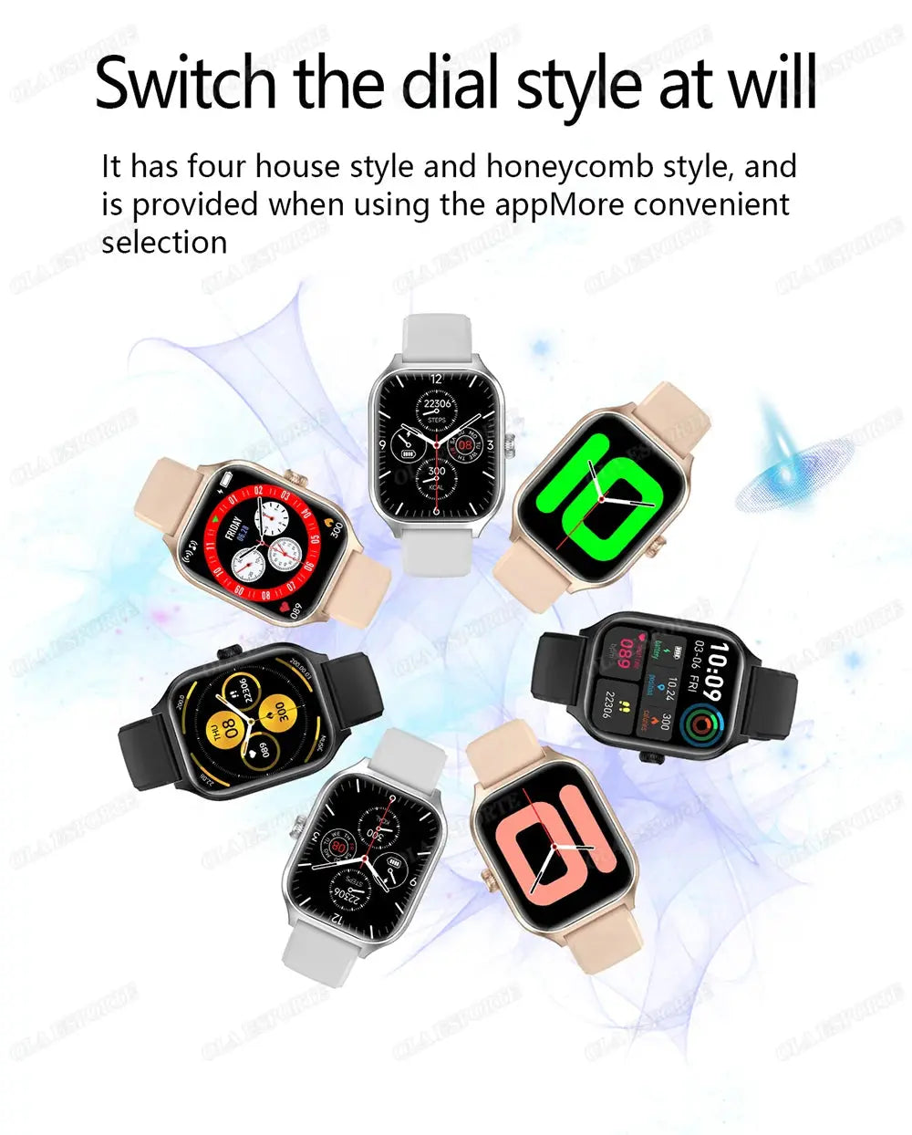 New Smart Watch 2.01 Inch HD Display Answer Make Call Message Preview Sport Modes DIY Dial Weather Forecast For Men Women WSJIT