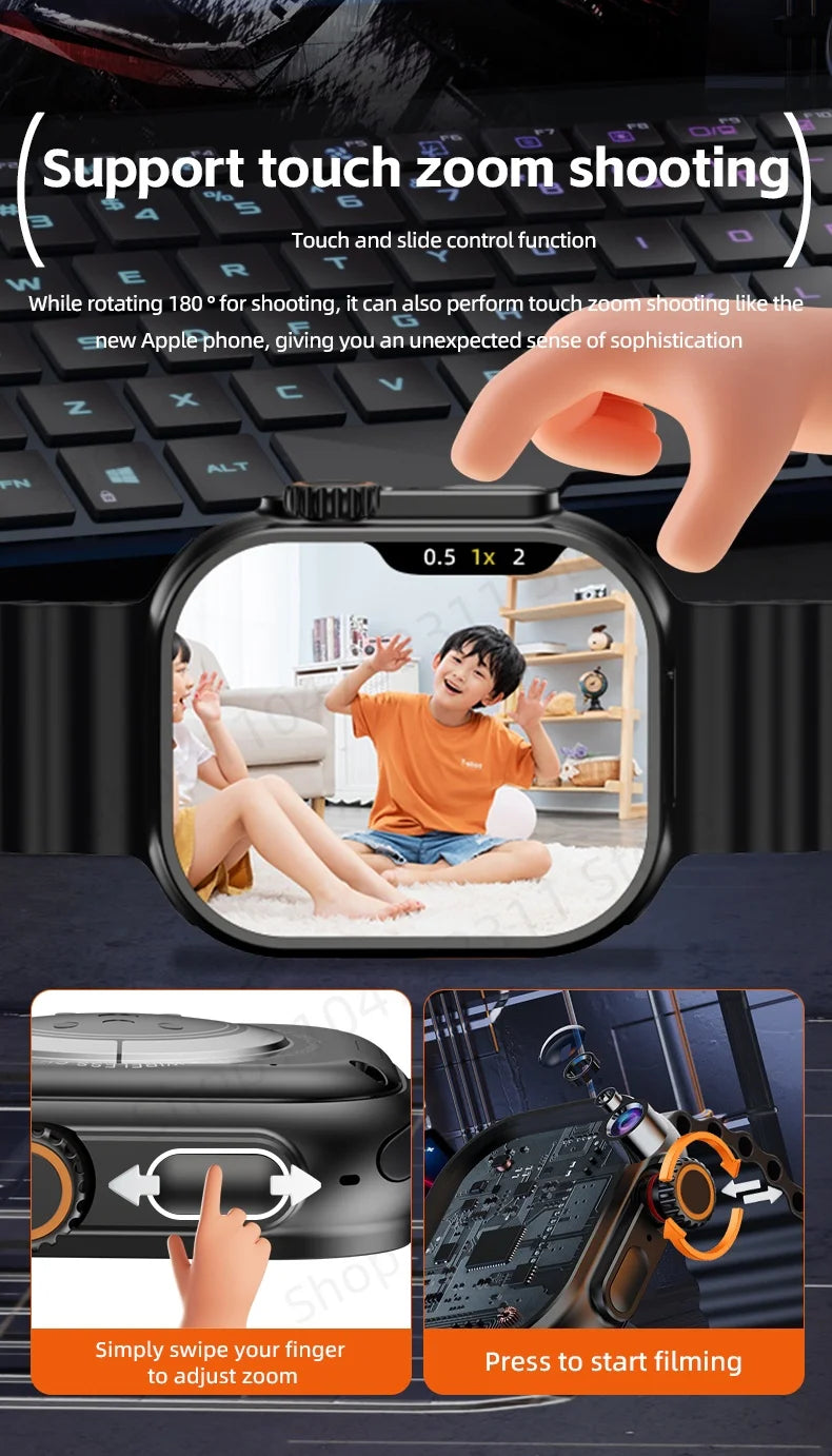 ZestBolt CD12 Smartwatch Android 12.0 5G LTE Sim Card Rotary Camera 2.26-inch Amoled 490*580 HD Screen 2080Mah Smart Watch WSJIT