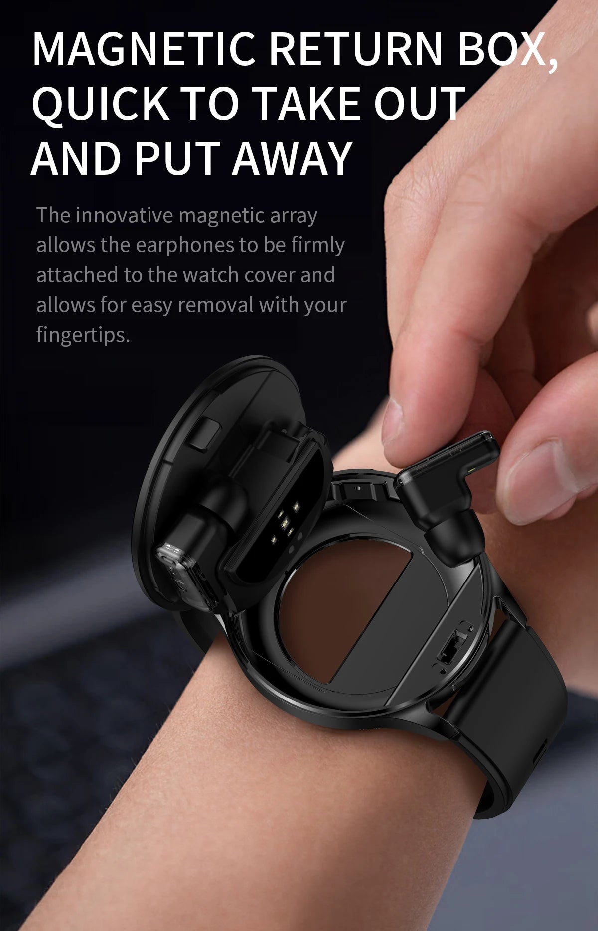 2025 New Smart Watch TWS 2-in-1 Bluetooth Earphones 1.39 inch Full Touch Screen HIFI 9D Sound Quality Sports Health Monitoring WSJIT