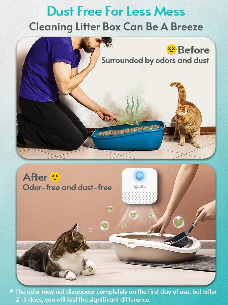 Smart Cat Litter Box Odor Purifier and Deodorizer-2