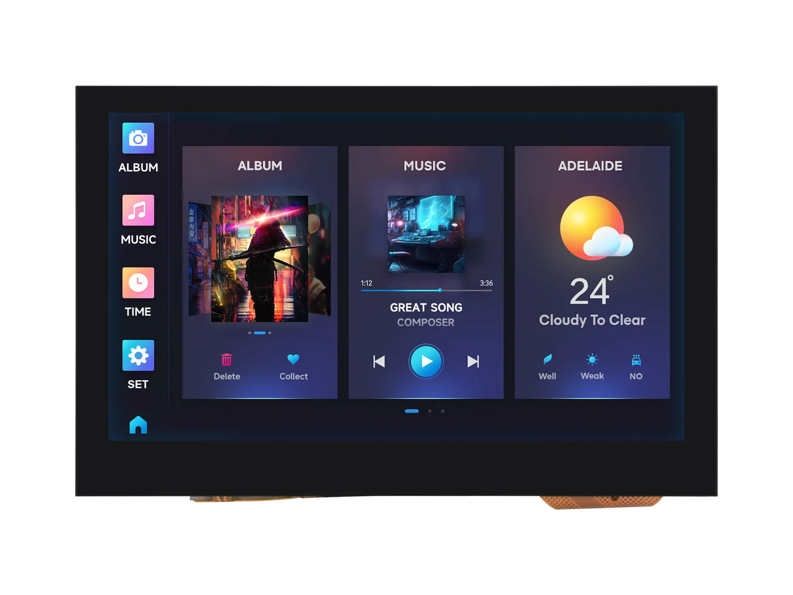 ESP32-S3 4.3-Inch Capacitive Touch Screen Development Board Dual-Core Processor 240MHz Support WiFi Bluetooth On-Board Antenna WSJIT