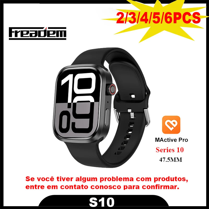 S10 Smart Watch for Men Women 47.5mm Bluetooth Call Gesture Control Microwear Series 10 Bluetooth Smart Watch 2025 WSJIT