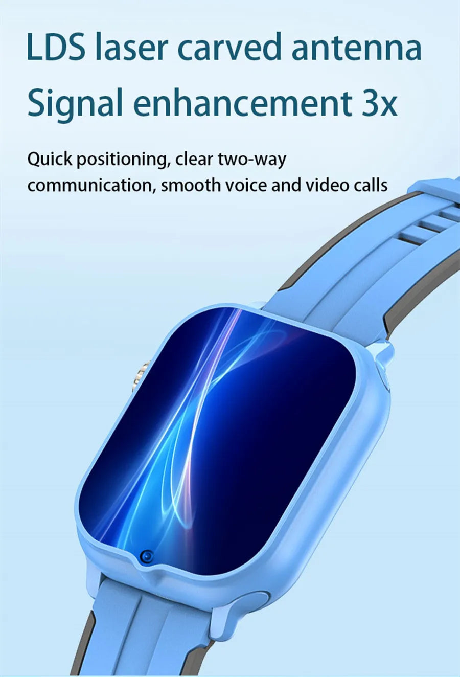 2025 New Smart Watch Android 9.0 Children Phone Watch Sim Card 2+32gb Video Call Wifi Internet GPS Location Tracker Boy Girl SOS WSJIT