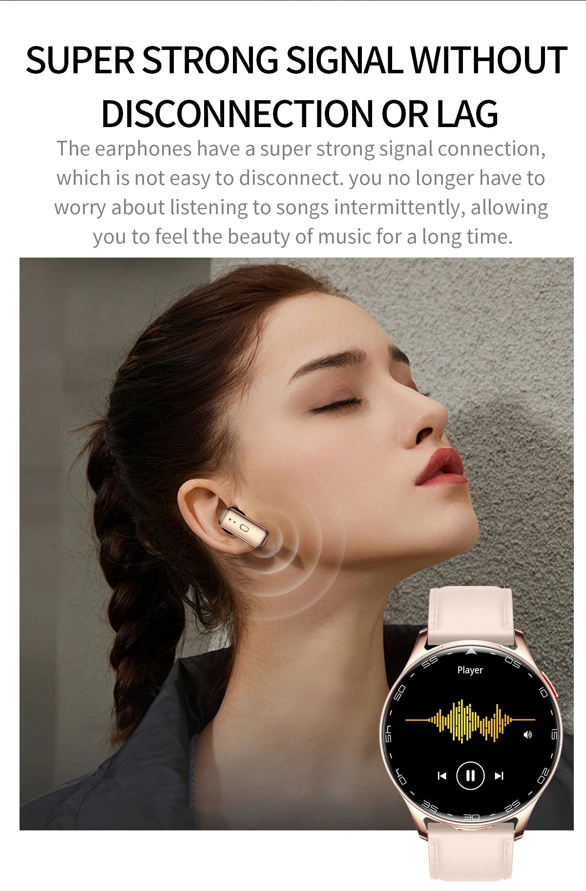 2025 New Smart Watch TWS 2-in-1 Bluetooth Earphones 1.39 inch Full Touch Screen HIFI 9D Sound Quality Sports Health Monitoring WSJIT