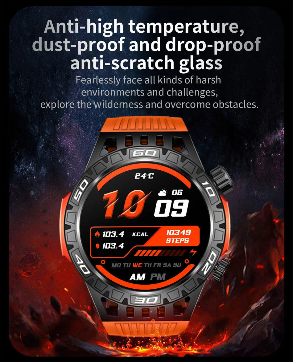 Smart Watch Men With LED Lighting Compass Sports Fitness Tracker Watch IP68 Waterproof Bluetooth Talk SmartWatch For Android IOS WSJIT