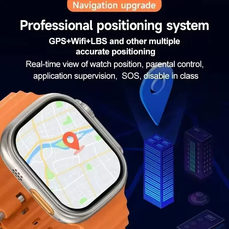 2025 New 4G All Network M53 Smart Watch Android Operating S10 System GPS Map Google Play Passometer Sleep Tracker SIM Card WSJIT