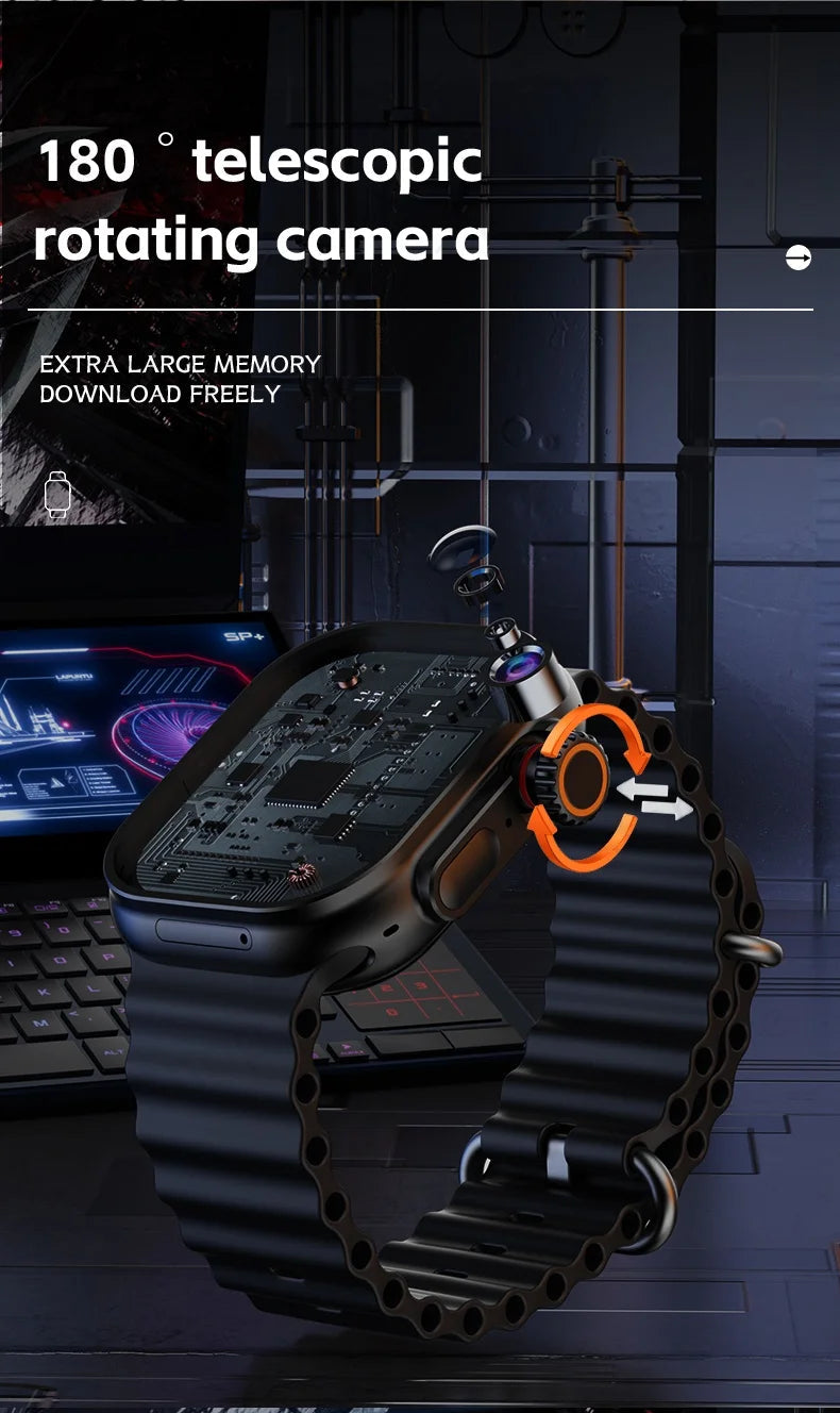 ZestBolt CD12 Smartwatch Android 12.0 5G LTE Sim Card Rotary Camera 2.26-inch Amoled 490*580 HD Screen 2080Mah Smart Watch WSJIT